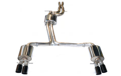 AWE Touring Edition Exhaust System for S5 Cabrio (Exhaust + Non-Resonated Downpipes) - Diamond Black Tips - Primary
