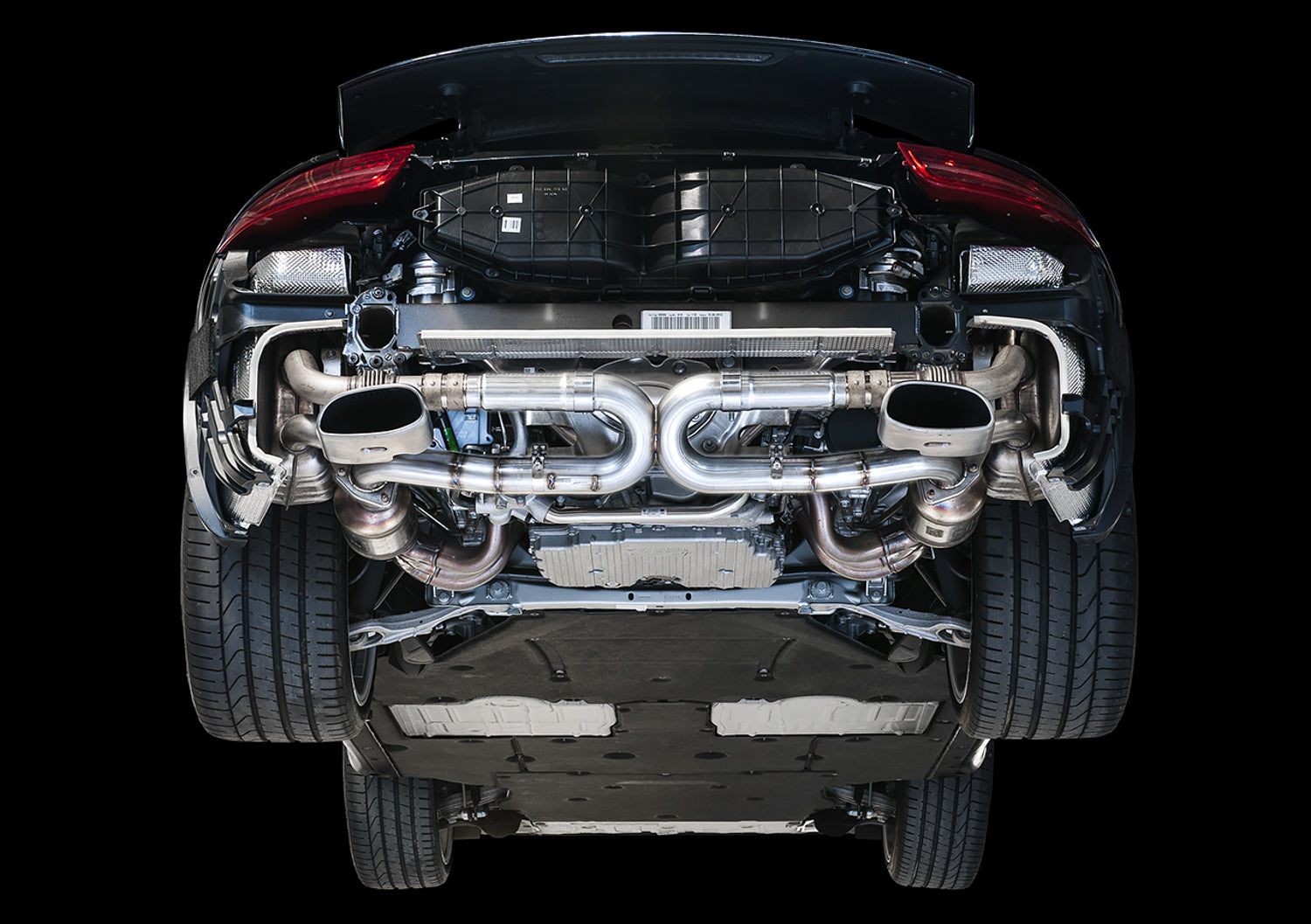 AWE Performance Exhaust for 991 Carrera - Use Stock Tips - Mounted