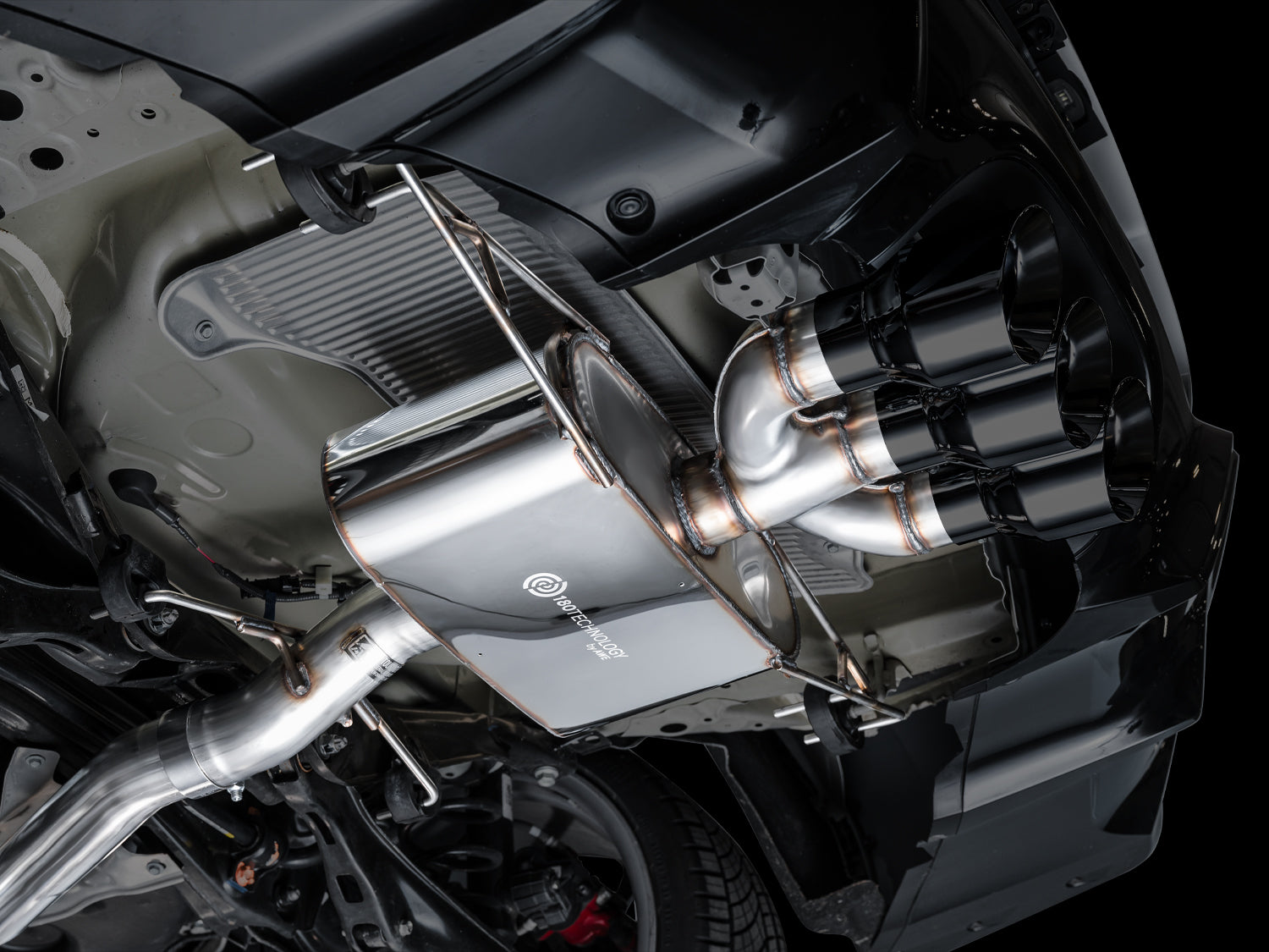 AWE Touring Edition Exhaust for DE5 Integra Type-S - Triple Diamond Black Tips - Mounted