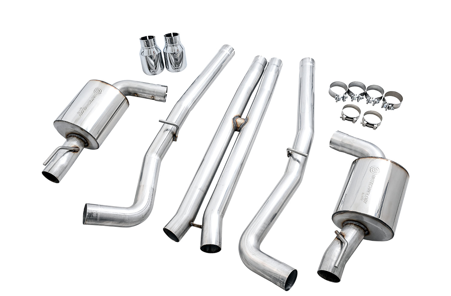 AWE Touring Edition Exhaust for 15+ Charger 6.4 / 6.2 SC - Chrome Silver Tips - out of package