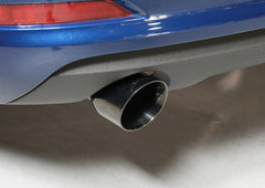 AWE Touring Edition Exhaust for Audi 8V A3 2.0T - Dual Outlet, Diamond Black 90 mm Tips - Mounted