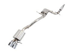 AWE Touring Edition Exhaust for MK6 Jetta 2.5L - Chrome Silver Tips - Primary