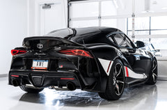 AWE Non-Resonated Touring Edition Exhaust for A90 Supra - 5" Diamond Black Tips - Mounted