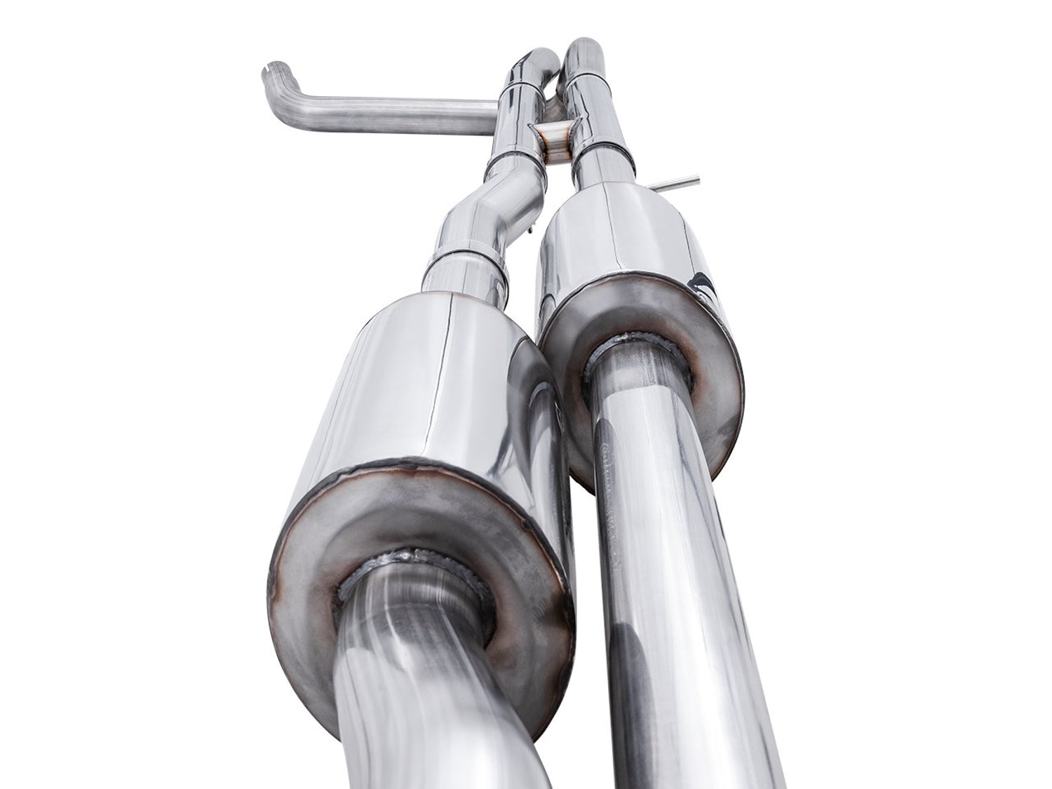 AWE 0FG Catback Exhaust for Silverado ZR2/Sierra AT4X - Quad Chrome Silver Tips - Close Up