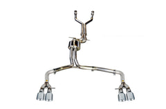 AWE Track Edition Exhaust for Audi C7 S6 4.0T - Chrome Silver Tips - Primary