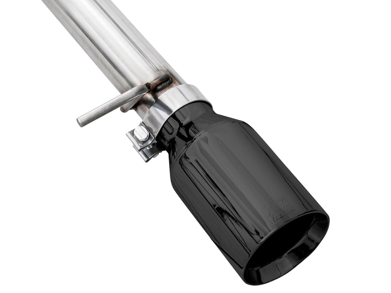 AWE 0FG Catback Split Rear Exit Exhaust for 4th Gen Silverado/Sierra 1500 5.3L (Flat Bumper) - Dual Diamond Black Tips - Close Up