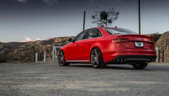 AWE Touring Edition Exhaust for Audi B8 S4 3.0T - Chrome Silver Tips (102mm) - Mounted