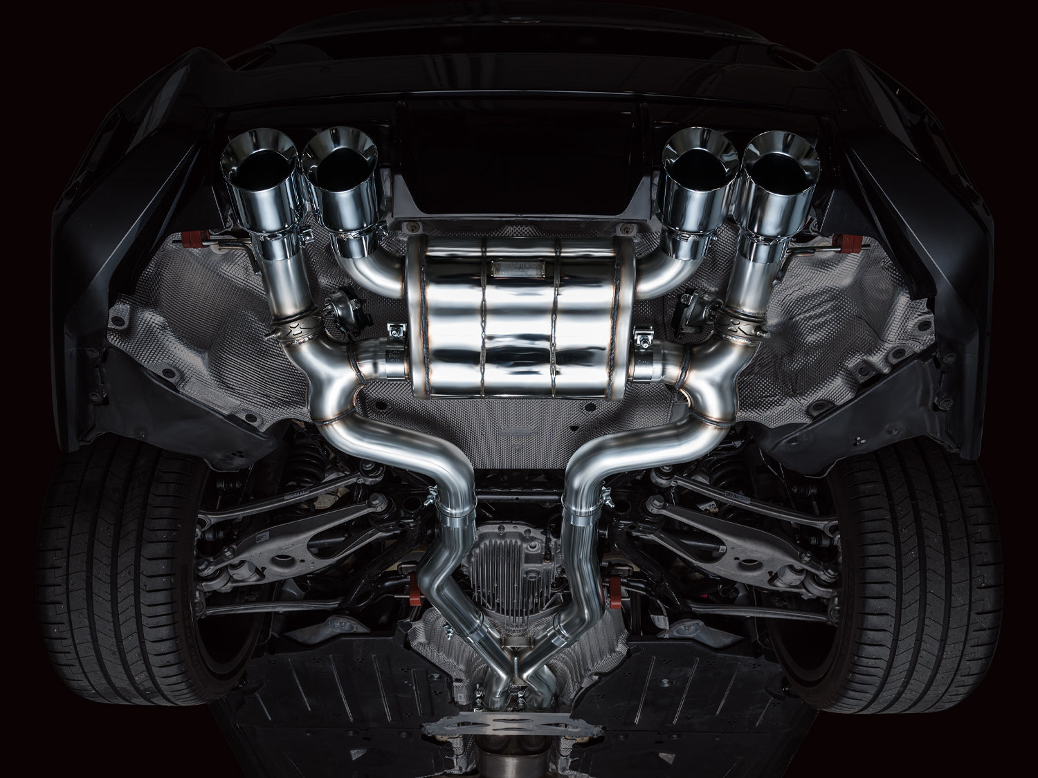 AWE SwitchPath™ Exhaust for BMW G87 M2 - Chrome Silver Tips - Mounted