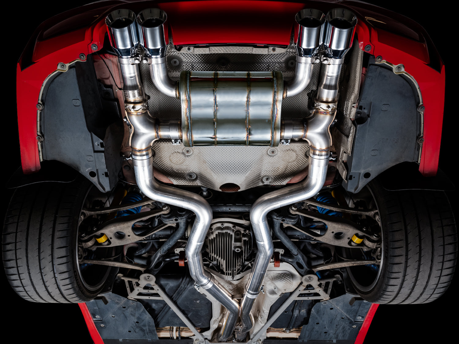AWE SwitchPath™ Catback Exhaust for BMW F8X M3/M4 - Chrome Silver - Mounted