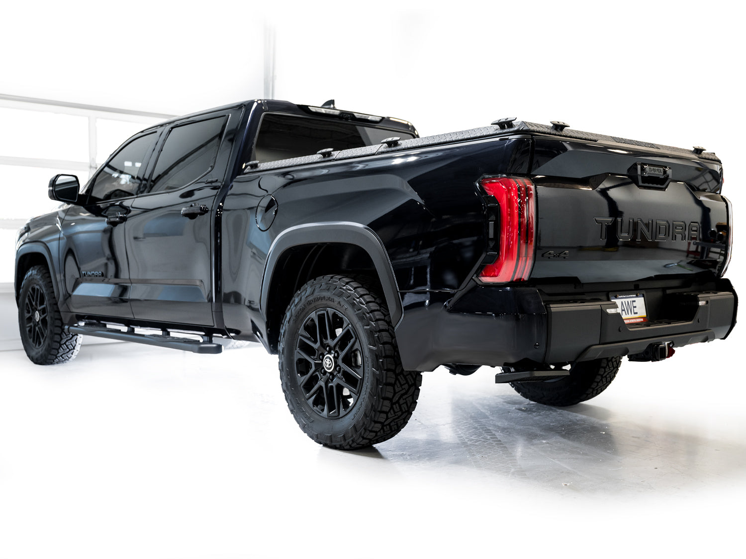 AWE 0FG Exhaust for 3rd Gen Toyota Tundra - BashGuard™ Only - Mounted