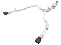 AWE 0FG Dual Rear Exit Catback for 5th Gen RAM 1500 5.7L (with bumper cutouts) - Diamond Black Tips - Primary