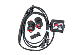 AWE SwitchPath™ Cat-back Exhaust (with Remote) for Ford Focus RS - Diamond Black Tips - out of package