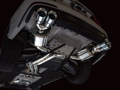 AWE Touring Edition Exhaust for Audi C8 S6/S7 - Chrome Silver Tips - Mounted
