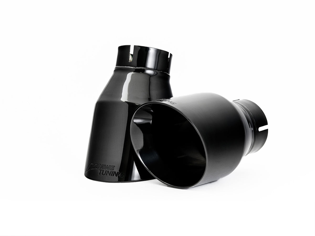 AWE Touring Edition Exhaust for B9 A5, Dual Outlet - Diamond Black Tips (includes DP) - out of package