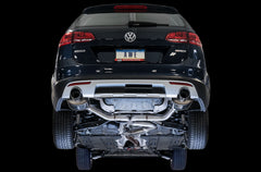 AWE Touring Edition Exhaust for VW Golf Alltrack / Sportwagen 4Motion - Chrome Silver Tips - Mounted