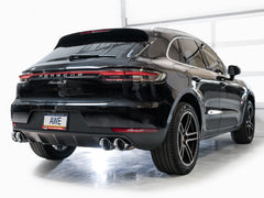 AWE Touring Edition Catback Exhaust for '19-'21 Porsche Macan 3.0T/2.9TT - Chrome Silver Tips - Mounted