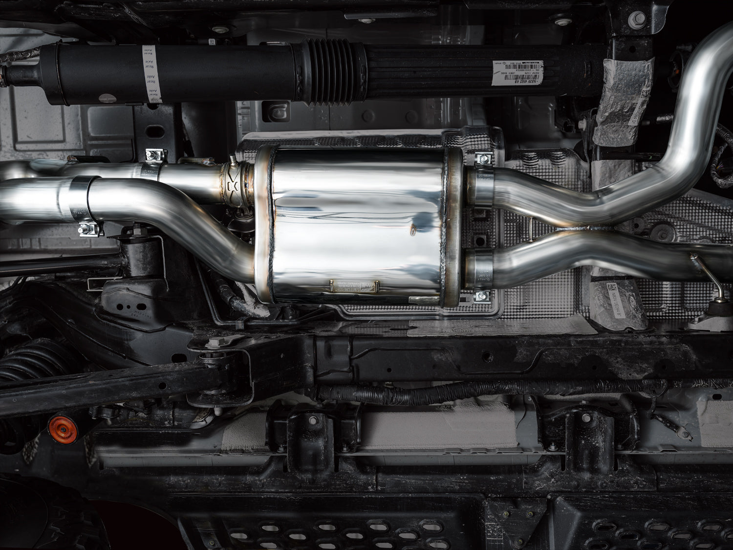 AWE SwitchPath Exhaust for Ford Bronco Raptor - Dual BashGuards - Mounted