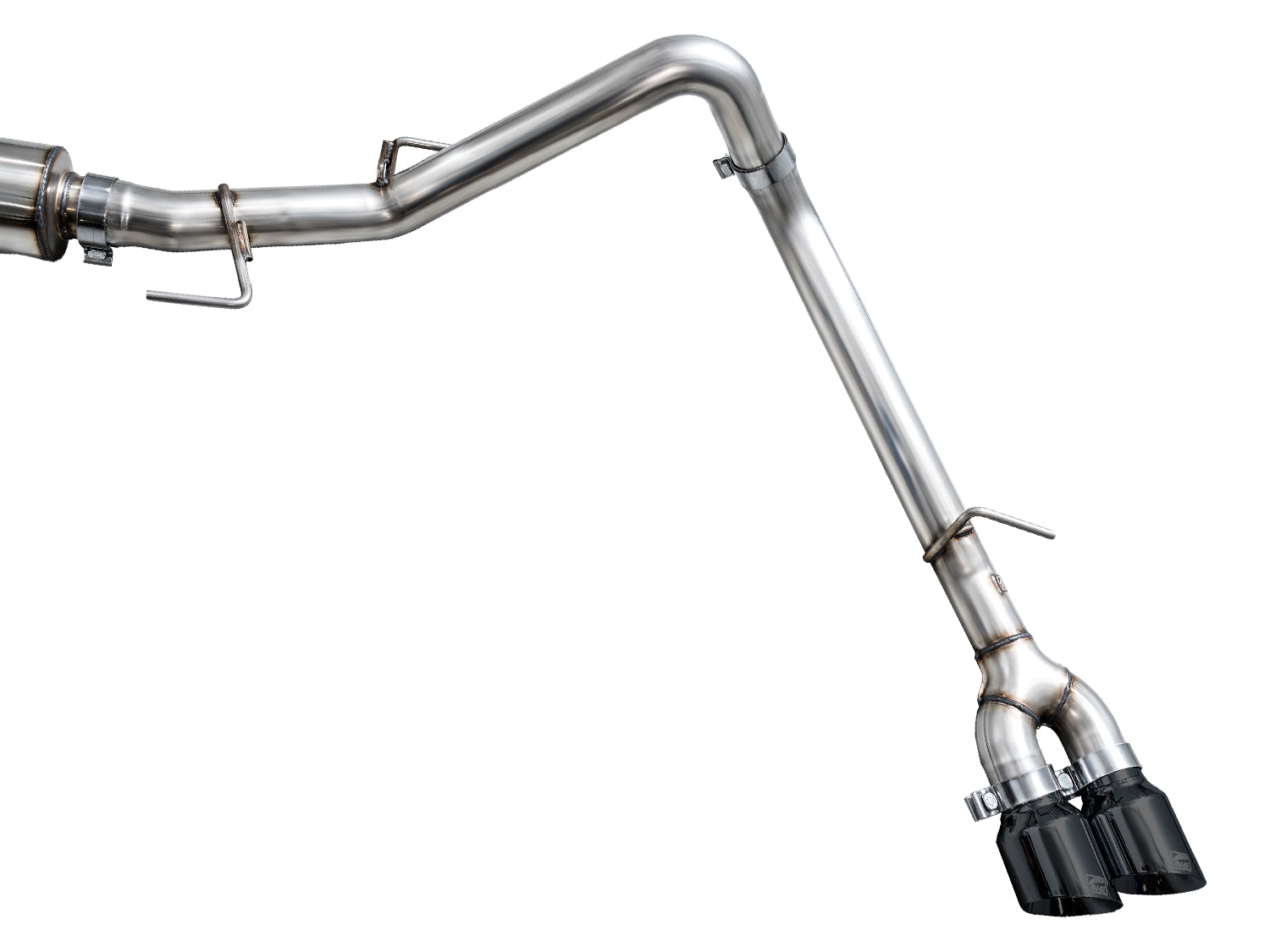 AWE 0FG Exhaust for 3rd Gen Toyota Tundra - Dual Diamond Black Tips - out of package