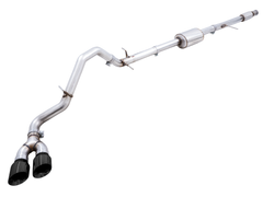 AWE 0FG Catback Dual Side Exit Exhaust for 4th Gen Silverado/Sierra 1500 5.3L (Flat Bumper) - Diamond Black Tips - Primary