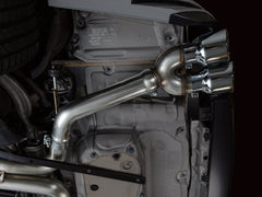 AWE Track Edition Exhaust for Audi C8 S6/S7 - Chrome Silver Tips - Mounted