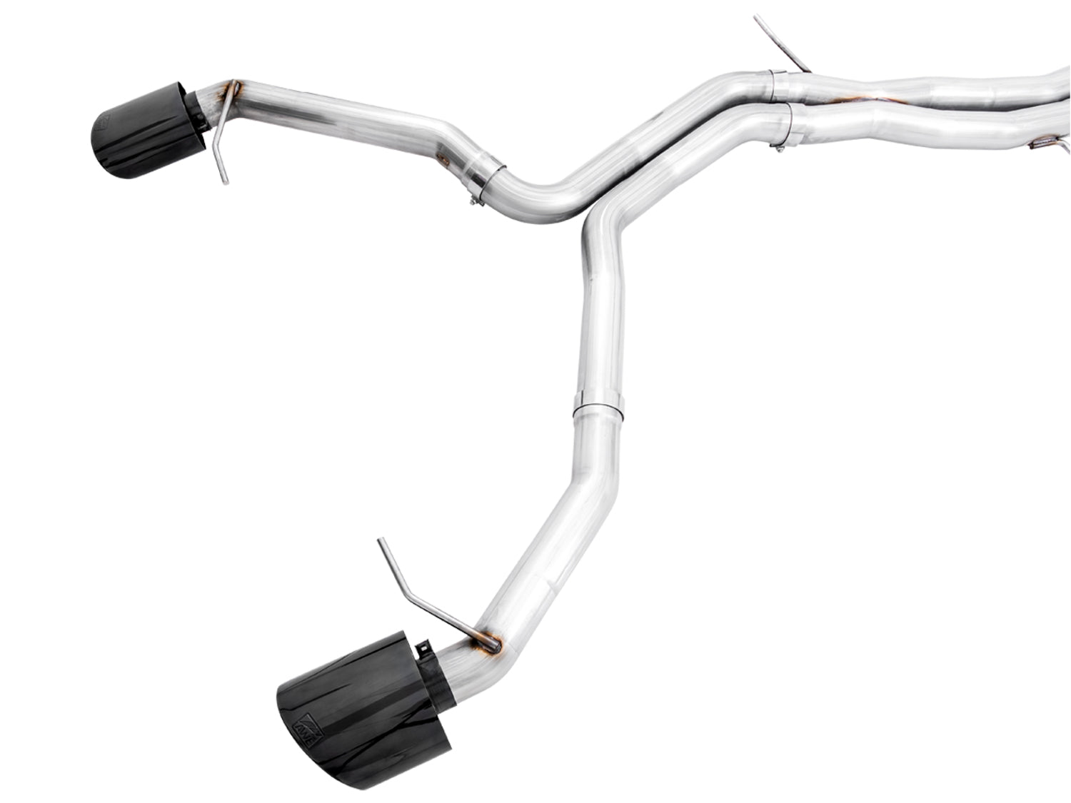 AWE Track Edition Exhaust for Audi B9.5 RS 5 Sportback - Non-Resonated - Diamond Black RS-style Tips - out of package