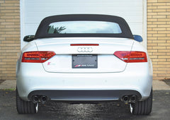 AWE Touring Edition Exhaust System for S5 Cabrio (Exhaust + Non-Resonated Downpipes) - Diamond Black Tips - Mounted