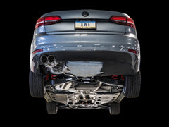 AWE Track Edition Exhaust for MK6 Jetta 1.4T - Chrome Silver Tips - Mounted