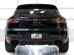 AWE Touring Edition Catback Exhaust for '19-'21 Porsche Macan 3.0T/2.9TT - Diamond Black Tips - Mounted