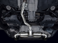 AWE Touring Edition Axle Back Exhaust for BMW G2X 330i/430i - Diamond Black - Mounted
