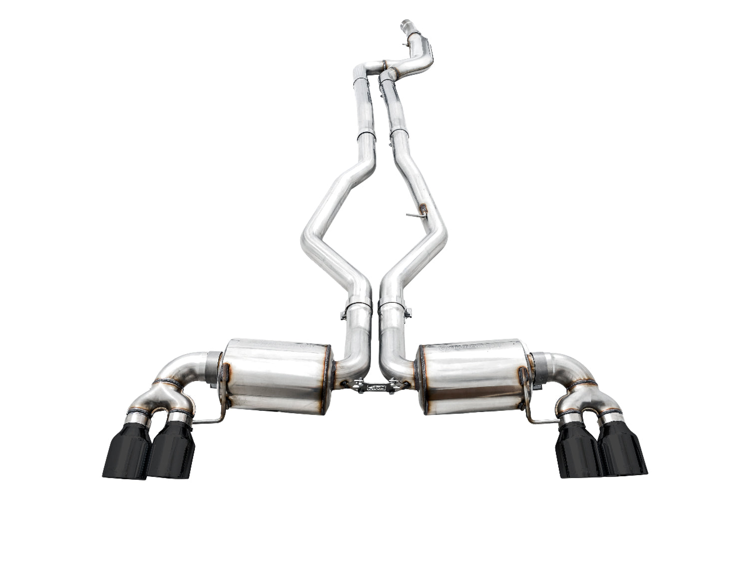 AWE Non-Resonated Touring Edition Exhaust for G2X M340i / M440i - Diamond Black Tips - out of package