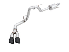 AWE 0FG Single Exit Exhaust for '15-'20 F-150 - 4.5" Diamond Black Tips - Primary