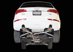 AWE Touring Edition Exhaust for 8R Q5 2.0T - Chrome Silver Tips - Mounted