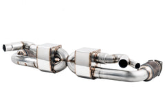 AWE Performance Exhaust and High-Flow Cat Sections for Porsche 991.2 Turbo - Stock Tips - Primary