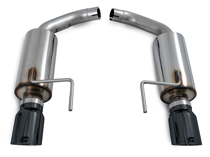 AWE Touring Edition Axle-back Exhaust for S550 Mustang EcoBoost - Diamond Black Tips - out of package