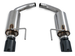 AWE Touring Edition Axle-back Exhaust for S550 Mustang EcoBoost - Diamond Black Tips - out of package