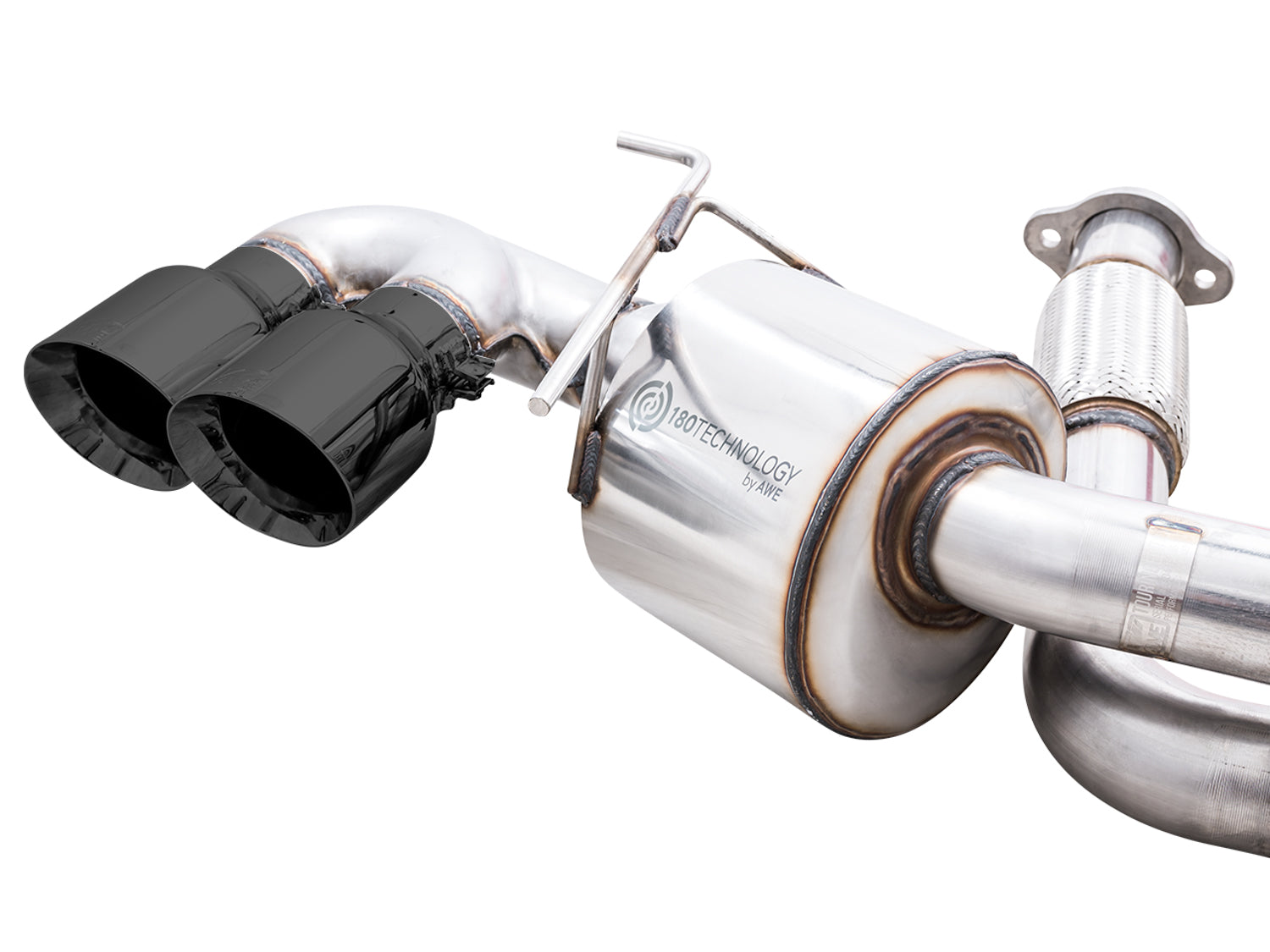 AWE Touring Edition Exhaust for C8 Corvette -- Diamond Black Tips - out of package