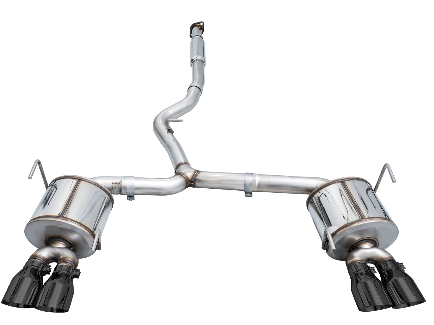 AWE Touring Edition Exhaust for VB Subaru WRX - Diamond Black Tips - out of package