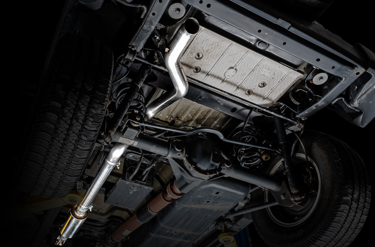 AWE Trail Edition Catback Exhaust for Jeep JT 3.6L - Mounted
