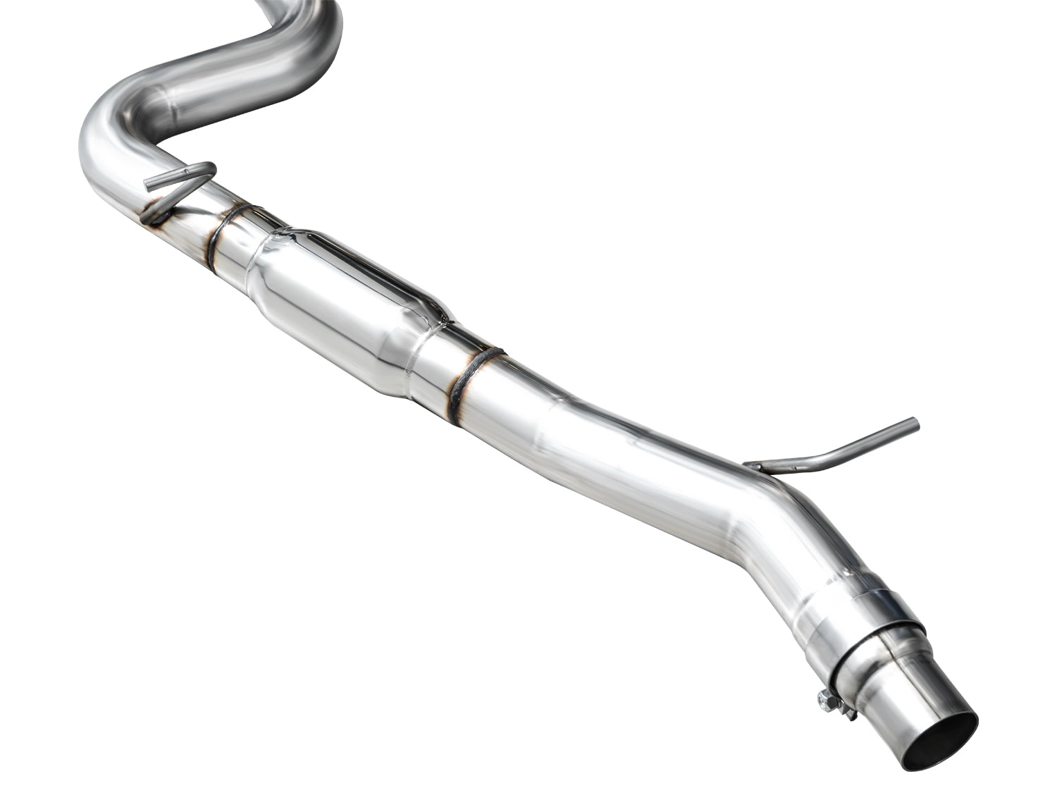 AWE Touring Edition Exhaust for Volkswagen MK8 Golf R - Chrome Silver Tips - out of package