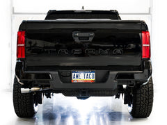 AWE 0FG Exhaust for 4th Gen Toyota Tacoma - Dual Chrome Silver Tips - Mounted