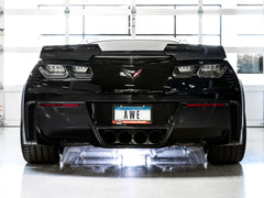 AWE Touring Edition Axleback Exhaust for C7 Corvette Stingray / Z51 / Grand Sport / Z06 / ZR1 -- Diamond Black Tips (includes AWE AFM valve simulators) - Mounted