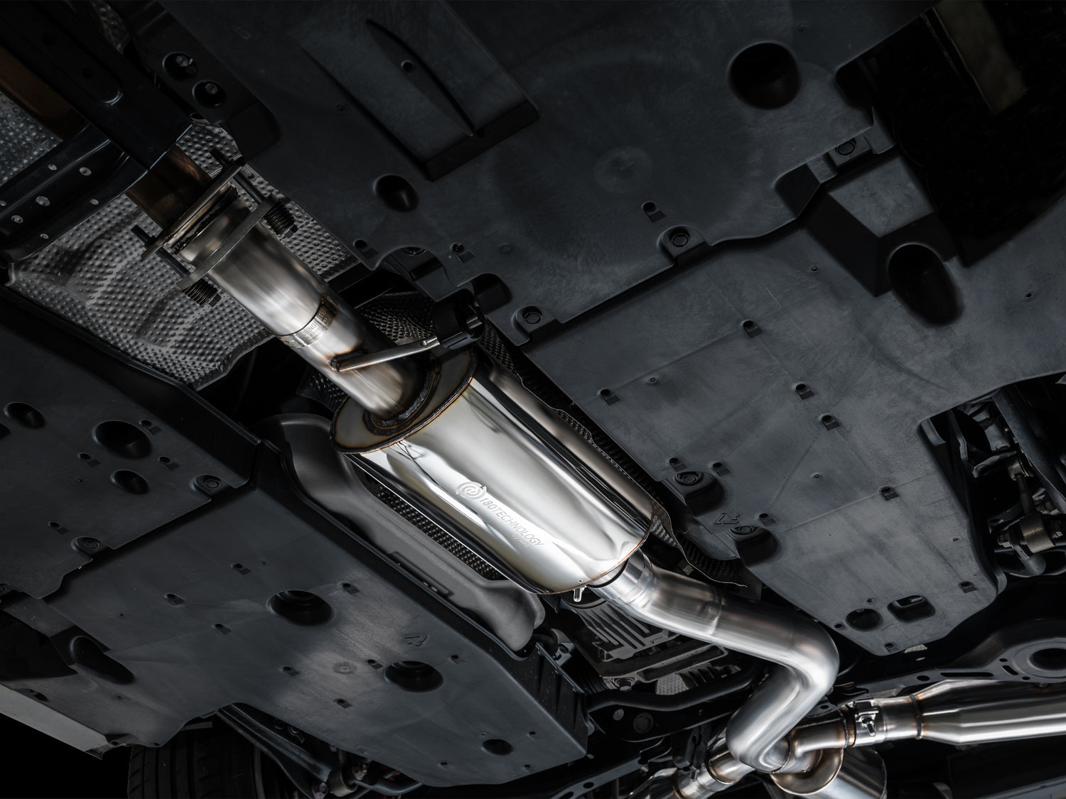 AWE Touring Edition Exhaust for GR Corolla - Diamond Black Tips - Mounted