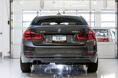 AWE Touring Edition Axle-back Exhaust for BMW F3X 28i / 30i, Single Side -- Diamond Black Tips (80mm) - Mounted