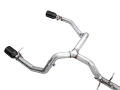 AWE 0FG Catback Split Rear Exit Exhaust for 4th Gen Silverado/Sierra 1500 5.3L (Flat Bumper) - Dual Diamond Black Tips - out of package