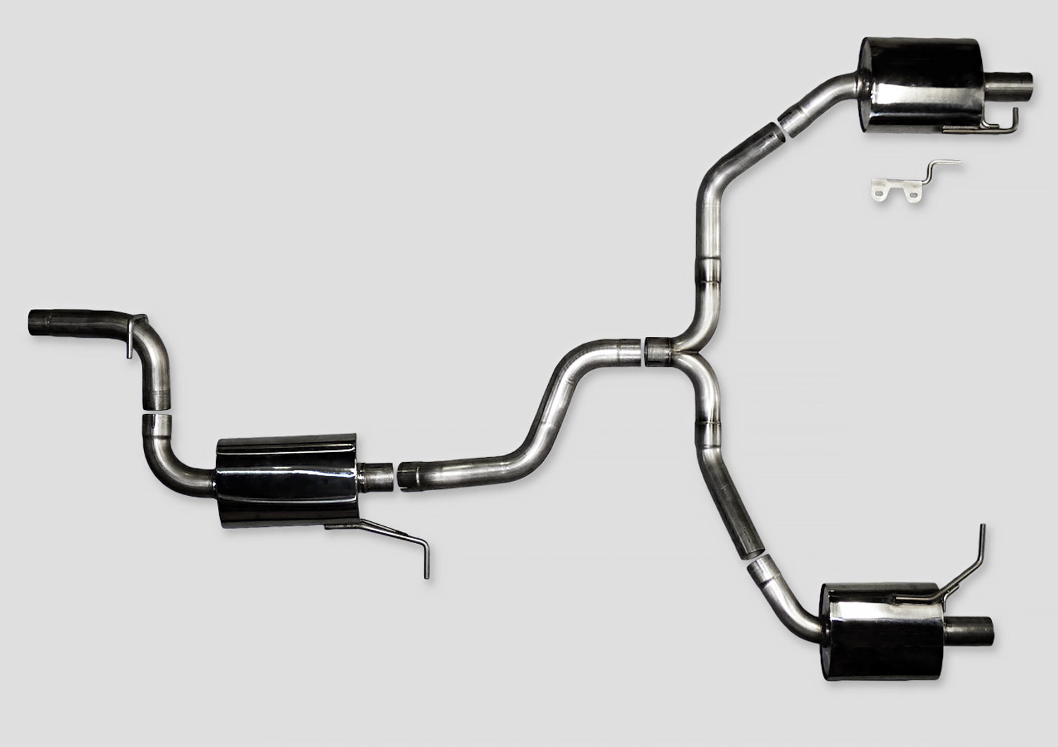 AWE Touring Edition Exhaust for VW CC 2.0T - Dual Outlet - Diamond Black Tips - Primary