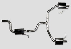 AWE Touring Edition Exhaust for VW CC 2.0T - Dual Outlet - Diamond Black Tips - Primary
