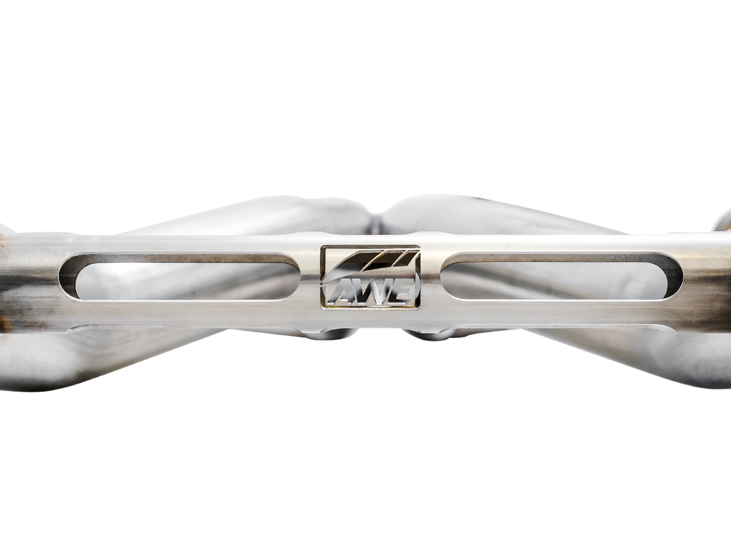 AWE Track Edition Cat-back Exhaust for Gen6 Camaro SS / ZL1/ LT1 - Non-Resonated - Chrome Silver Tips (Quad Outlet) - Close Up
