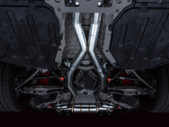 AWE SwitchPath Catback Exhaust for BMW G8X M3/M4 - Chrome Silver Tips - Mounted