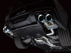 AWE SwitchPath™ Exhaust for S650 Ford Mustang Dark Horse - Quad Chrome Silver Tips - Mounted
