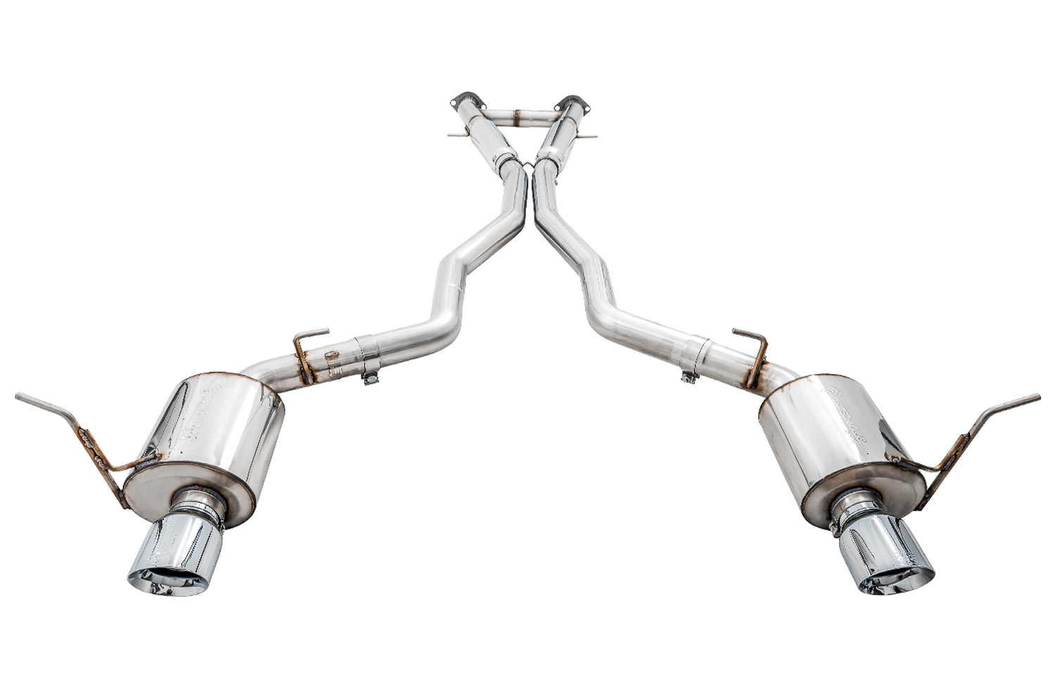 AWE Touring Edition Exhaust for Jeep Grand Cherokee SRT - Chrome Silver Tips - out of package